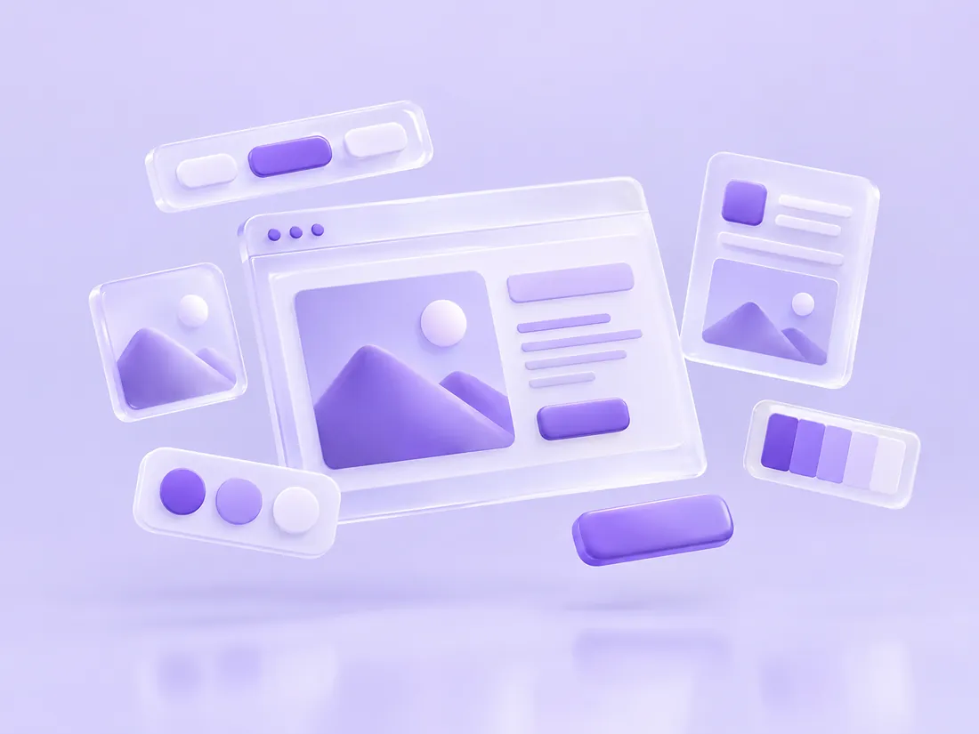 Web UI/UX Design illustration